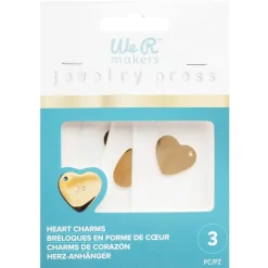 Charms corazón para Jewelry Press We R Makers