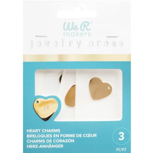 Charms corazón para Jewelry Press We R Makers