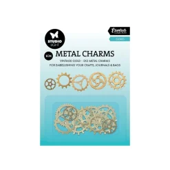 Charms metálicos Engranajes Studio Light