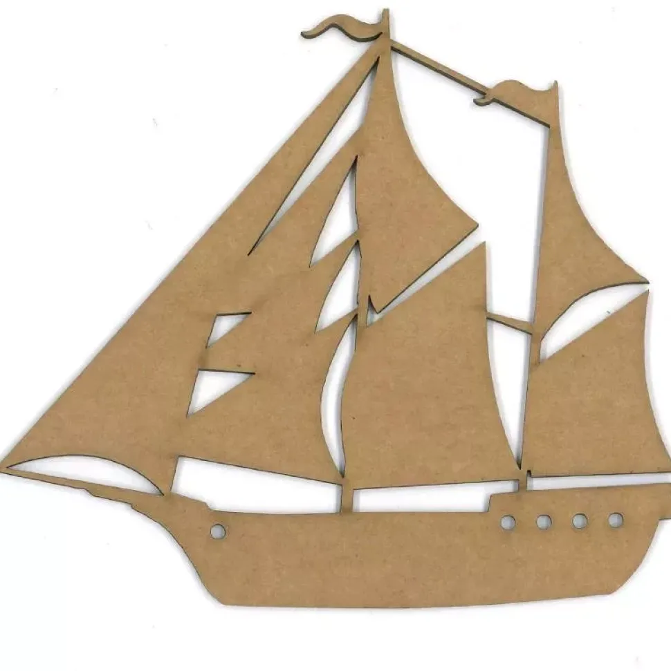 Chipboard Barco de vela - Dayka