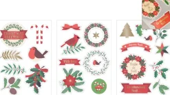 Chipboard Stickers Merry Christmas Artemio