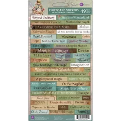 Chipboard Stickers Return To Wonderland Prima Marketing