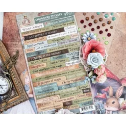 Chipboard Stickers Return To Wonderland Prima Marketing