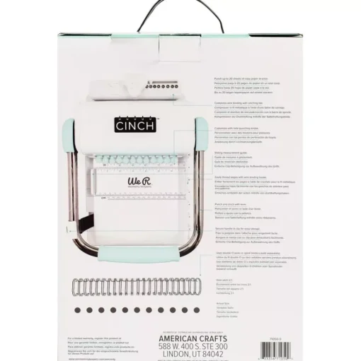 CINCH Máquina Encuadernadora Turquesa We R