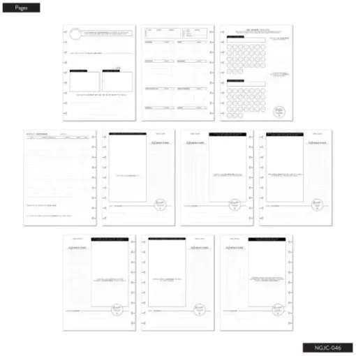 Classic Diario Budget Layout Bold Simplicity Happy Planner 2024