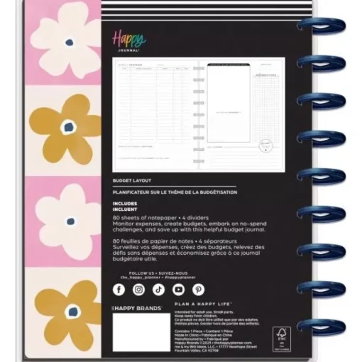 Classic Diario Budget Layout Bold Simplicity Happy Planner 2024
