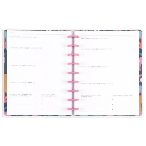 Classic Diario Guiado Faith Bold Blossoms Happy Planner 2024