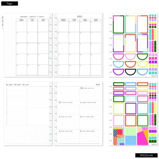 Classic Happy Planner Block Brights 2025