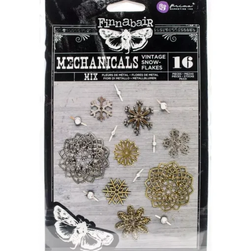 Copos de nieve metálicos vintage Finnabair