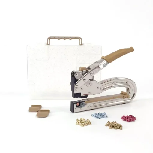 Crop-A-Dile Big Bite II GOLD, con estuche y 100 ojales