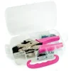 Crop-A-Dile Rosa, con estuche y 100 ojales