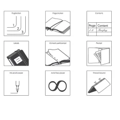 Cuaderno Composition negro liso tapa dura Leuchtturm1917 B5