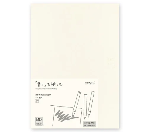 Cuaderno liso Thick Midori MD Paper A5