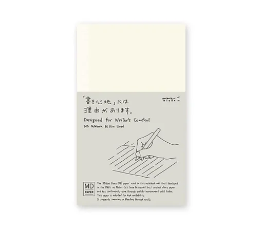 Cuaderno rayado B6 Slim Midori MD Paper
