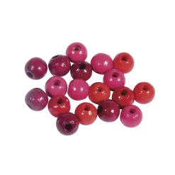 Cuentas de madera Rojo Rayher 6mm