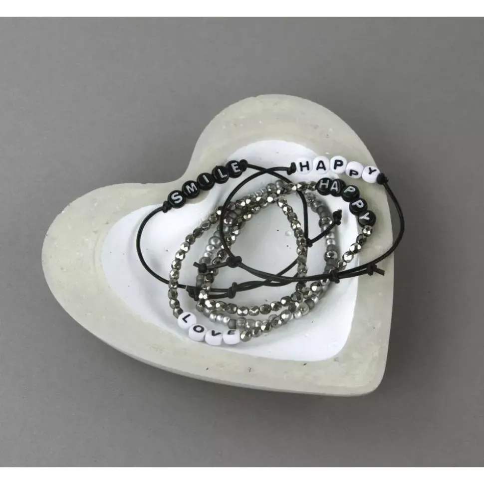 Cuentas de Plástico Negro Abecedario Rayher 6mm