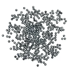 Cuentas de Plástico Negro Abecedario Rayher 6mm