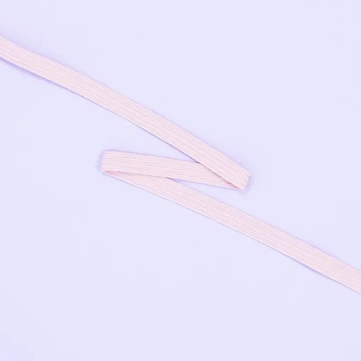 Cuerda elástica plana Rosa Bebé Craftelier 5mm