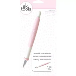 Cutter de Precisión Retráctil Rosa EK Tools