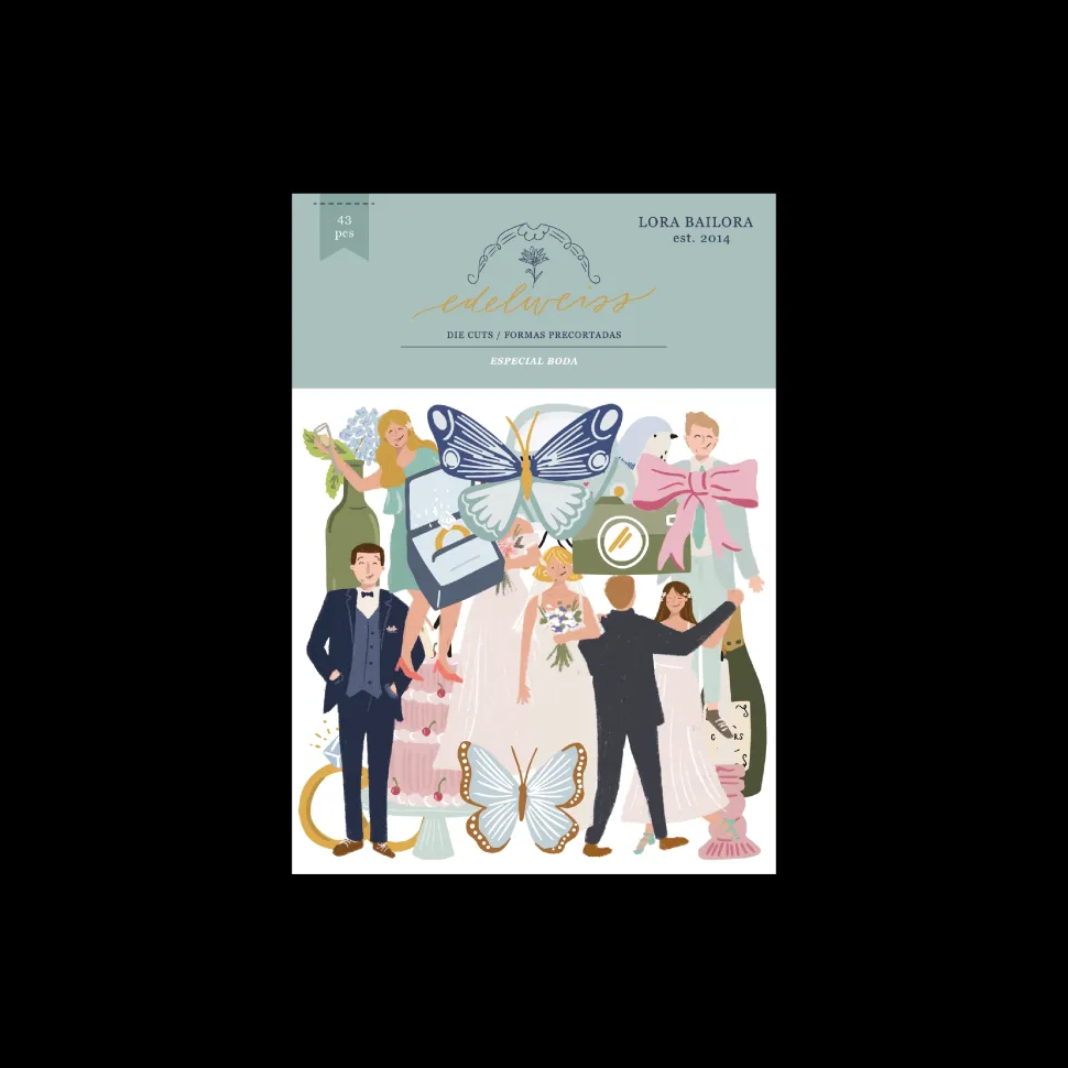 Die-cuts Boda Edelweiss Lora Bailora