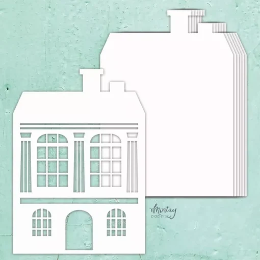 Die-Cuts Chipboard Álbum Base House Mintay