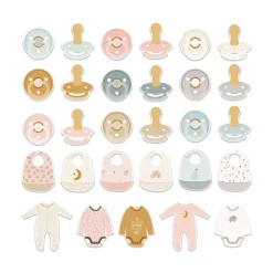 Die-Cuts de Chipboard Ilustraciones Baby M Lora Bailora