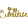 Die-Cuts De Metacrilato Mi Comunión Con Cáliz En Dorado Dayka