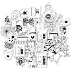 Die-cuts de vellum Farandole Florilèges Design