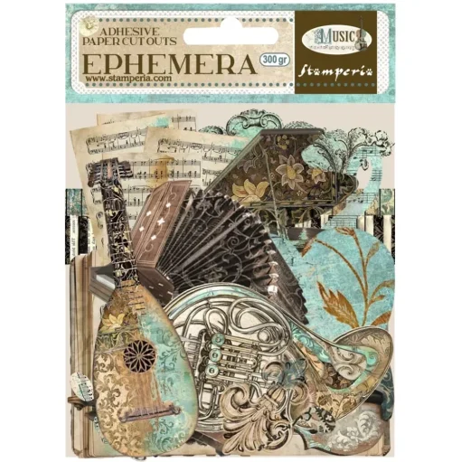 Die-cuts Ephemera Music Stamperia