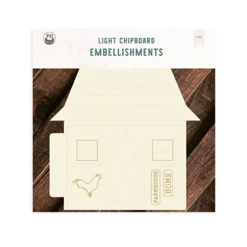 Die-Cuts Light Chipboard Album Base Farmhouse Farm Sweet Farm P13