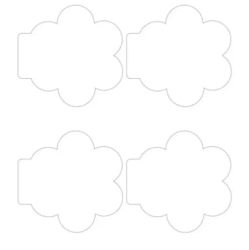 Die-Cuts Light Chipboard Album Base Flower P13 15x15cm