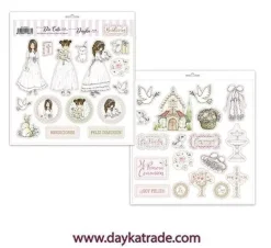 Die-Cuts Recortables Comunión Niña Bendiciones Dayka