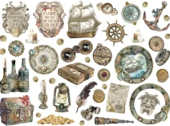 Die-cuts Tesoros Songs Of The Sea Stamperia