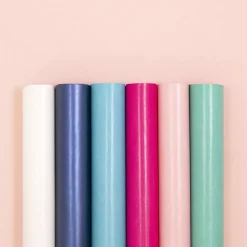 Ecopiel Satinada Capri Blue Craftelier 35x50cm