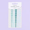 Enamel Dots Mint Rainbow Craftelier