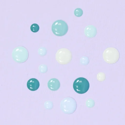 Enamel Dots Mint Rainbow Craftelier