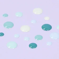 Enamel Dots Mint Rainbow Craftelier