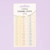 Enamel Dots Vintage Pastel Craftelier