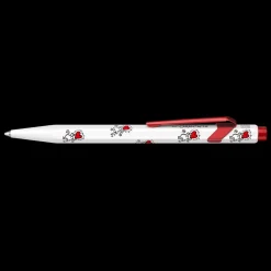 Estuche metálico con bolígrafo Blanco Keith Haring Caran d'Ache