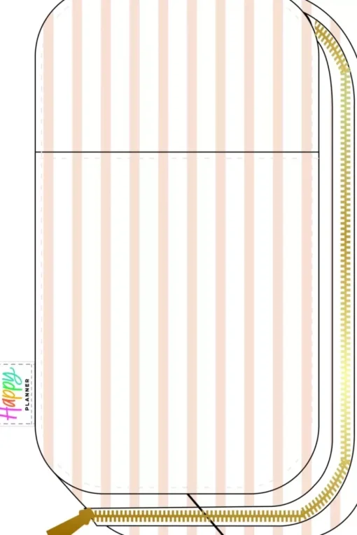 Estuche Peachy Stripes Happy Planner