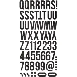 Foam stickers alfabeto Vintage Black SV Essentials Simple Stories