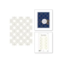Glimmer Hot Foil Plates Geometric Optical Background The Sealed Spellbinders