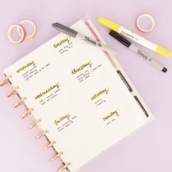 Hojas de Planner de Disco de Puntos Craftelier
