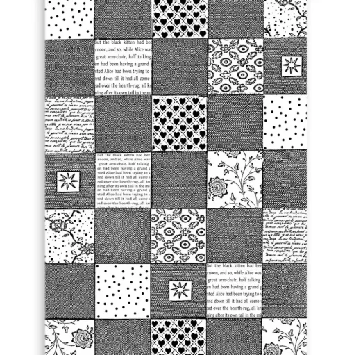 Kit 6 Láminas Acetato Impresas Alice Through the Looking Glass Stamperia A4
