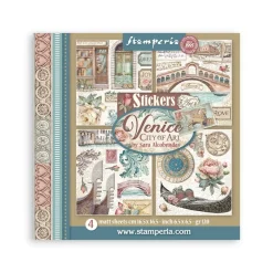 Kit de pegatinas Venice City Of Art Stamperia