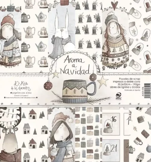 Kit de Scrapbooking Aroma a Navidad El Altillo de los Duendes 30x32cm