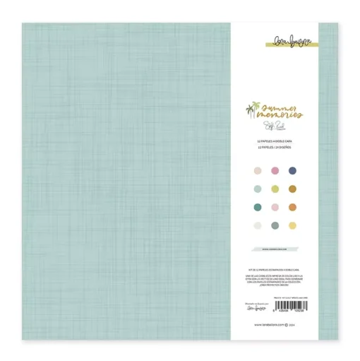 Kit de Scrapbooking Básicos Summer Memories Lora Bailora 30x30cm