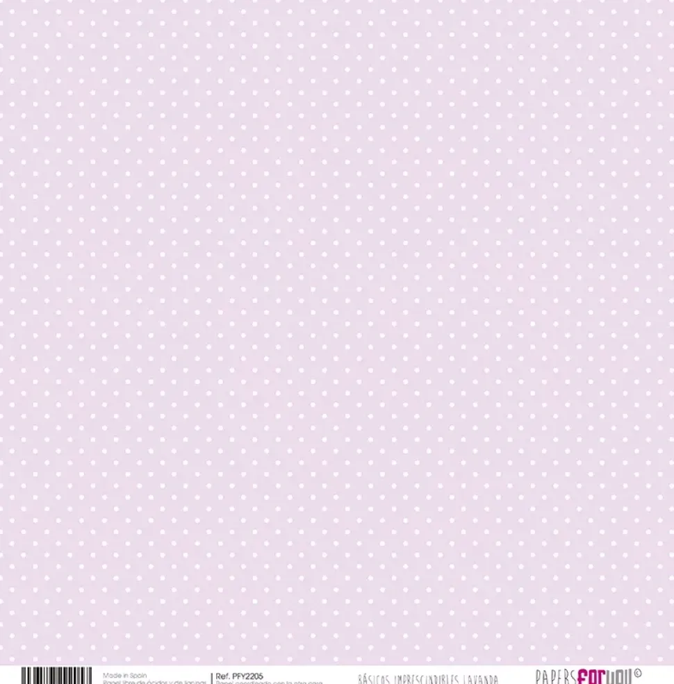 Kit de scrapbooking Básicos Lavanda PapersForYou 30x30cm