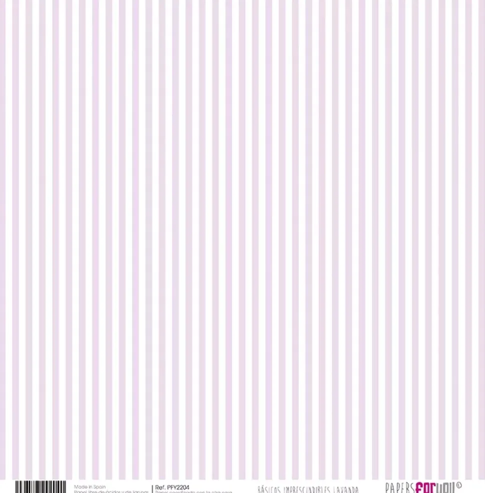Kit de scrapbooking Básicos Lavanda PapersForYou 30x30cm