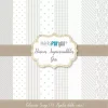 Kit de Scrapbooking Básicos Gris PapersForYou 30x30cm